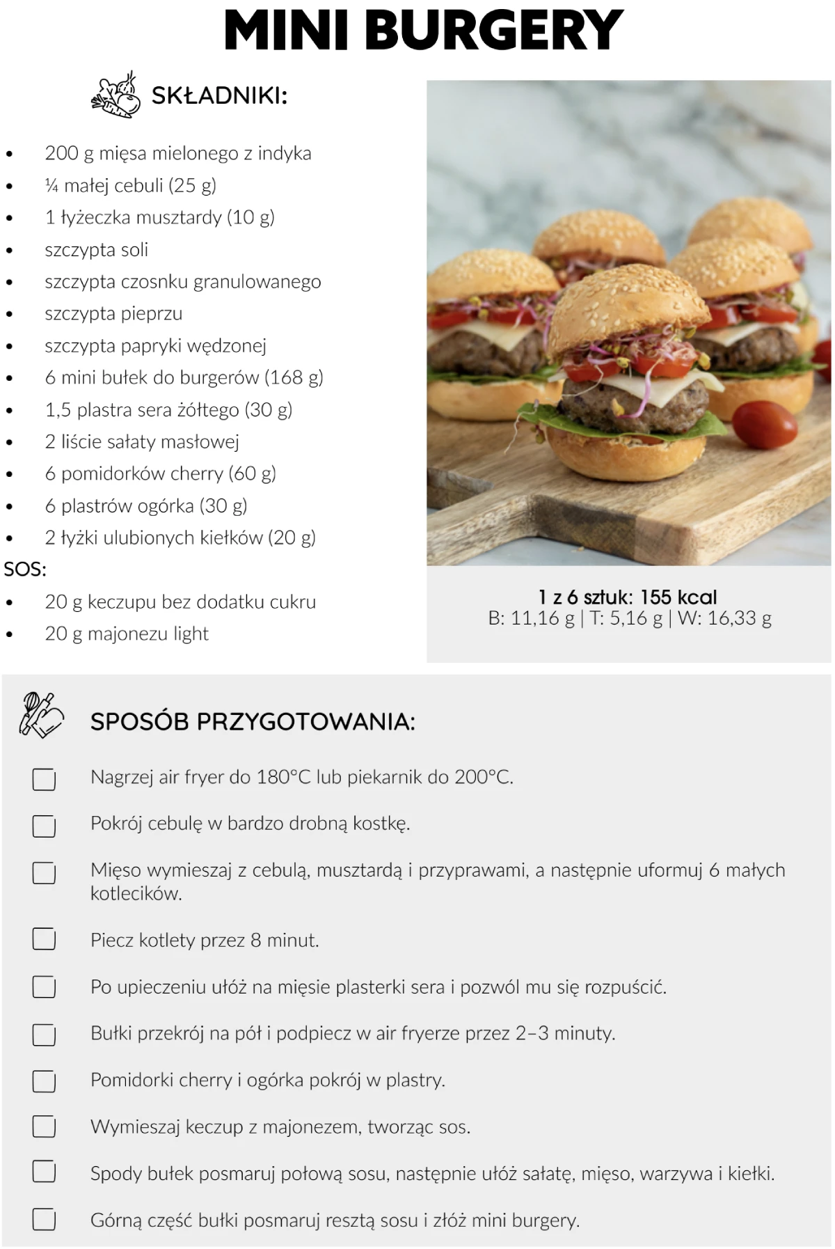 mini burgery air fryer