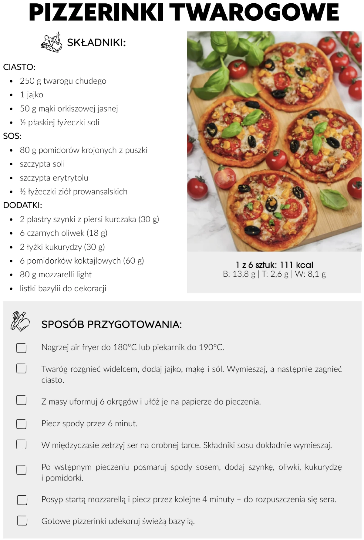pizzerinki twarogowe air fryer