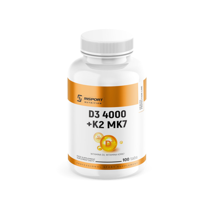 Witamina D3 4000 + K2 MK-7 Insport Nutrition 100 tabletek